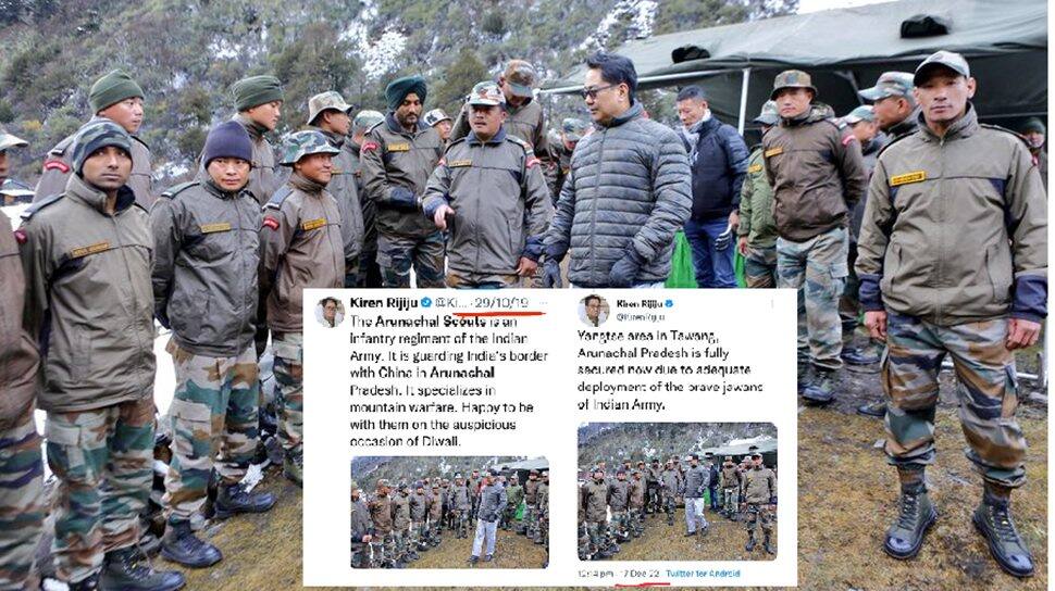 India-China Border Row: Congress slams Kiren Rijiju for sharing old PHOTO to claim Yangtse area of Tawang is SAFE