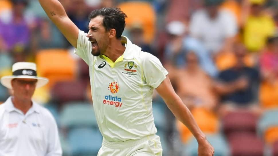 WATCH: Mitchell Starc picks his 300th wicket with a CLEAN BOWLED dismissal in AUS vs SA 1st Test 