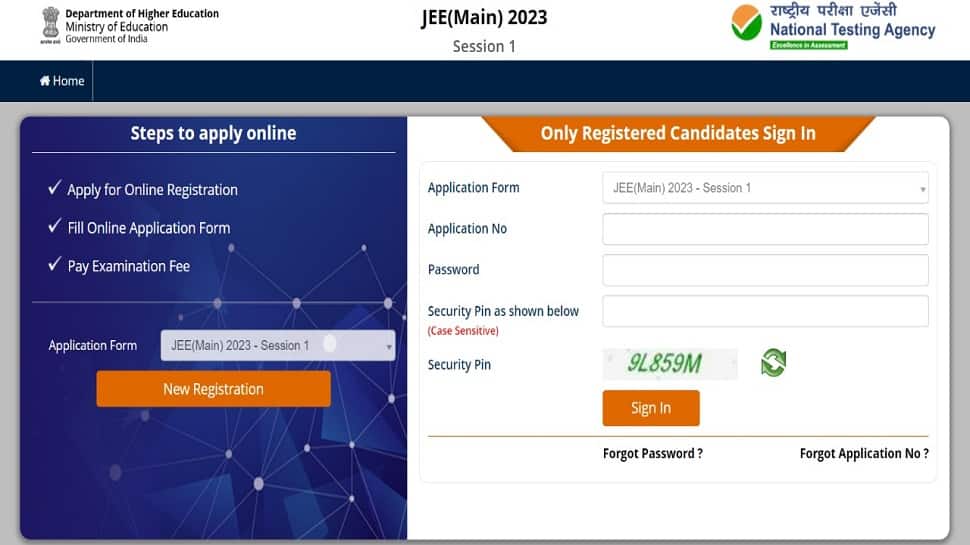 NTA JEE Main 2023 Session 1 registration underway at jeemain.nta.nic.in check exam dates, timing, paper pattern, syllabus and more here
