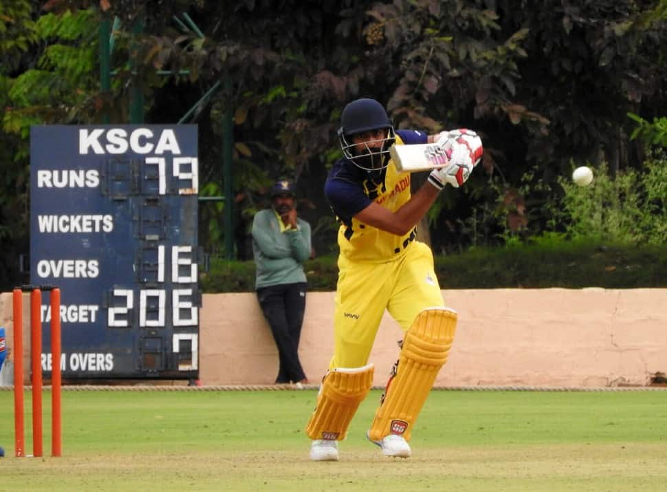 Former Chennai Super Kings batter N. Jagadeesan has been in sensational form with the bat for Tamil Nadu in domestic cricket. (Source: Twitter)