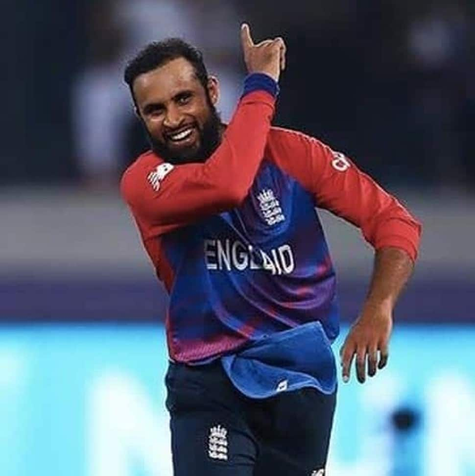 England leg-spinner Adil Rashid has been in sensational form in T20I cricket. Rashid was instrumental in England winning the T20 World Cup 2022 title. (Source: Twitter)