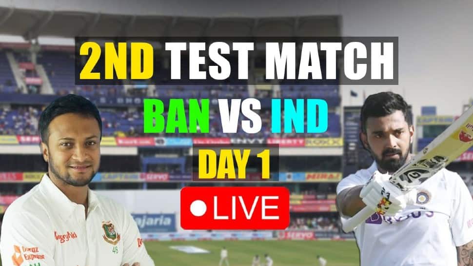 IND: 19-0 (8) | IND VS BAN Day 2, 2nd Test LIVE Score and Updates: Team India will eye BIG lead - Zee News
