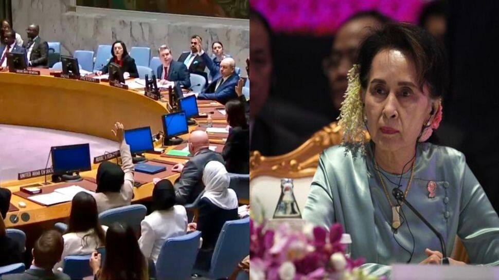 UNSC calls for Aung San Suu Kyi release in 1st-ever Myanmar resolution; India, Russia, China abstain