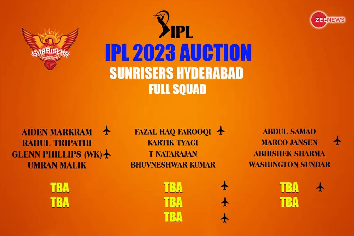 sunrisers hyderabad srh full players name list srh auction 2023 team squads base price age country ipl history records statistics | Cricket News