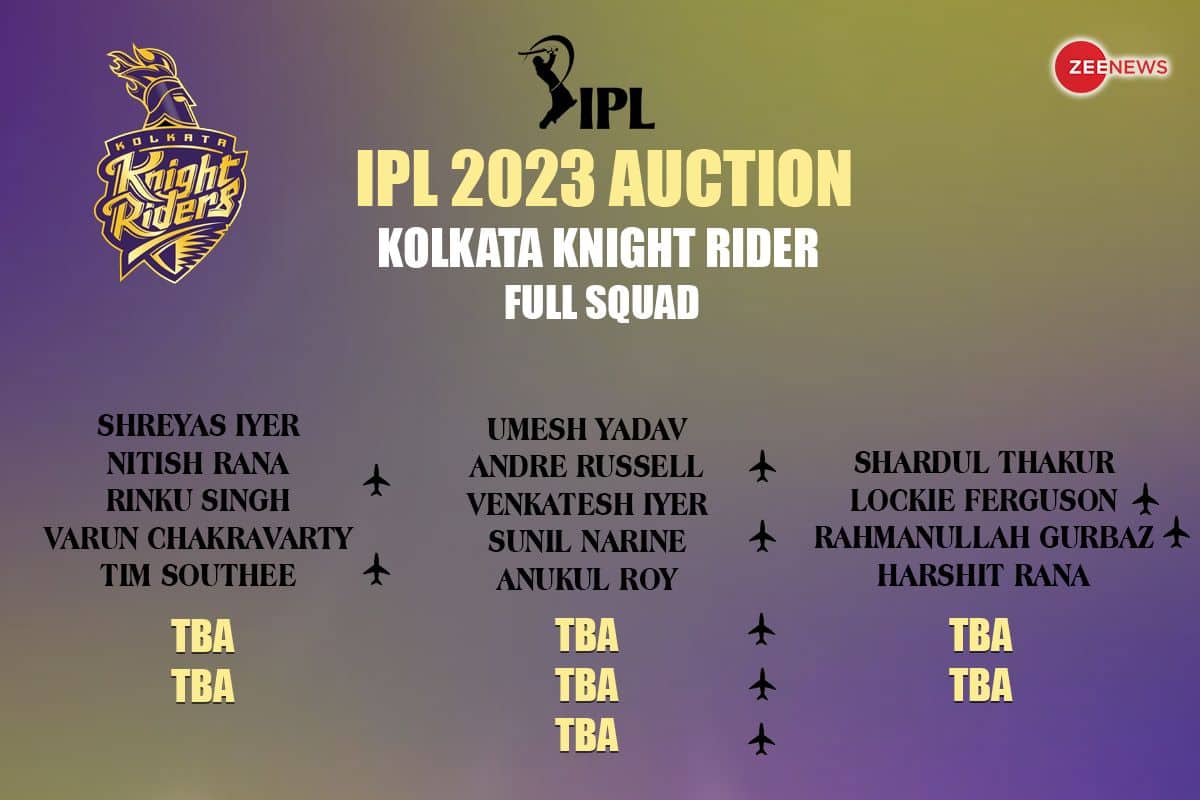 Kolkata Knight Riders (KKR) Full Players List in IPL 2023 Auction: Base Price, Age, Country, IPL History | Cricket News
