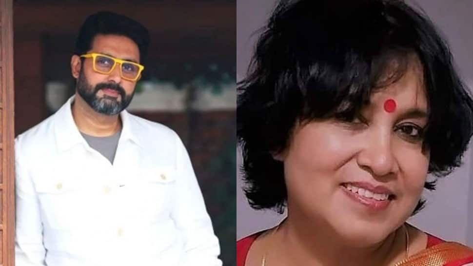 Abhishek Bachchan&#039;s humble reply to author Taslima Nasreen&#039;s barb against him leaves her so &#039;touched&#039;, she watches &#039;Dasvi