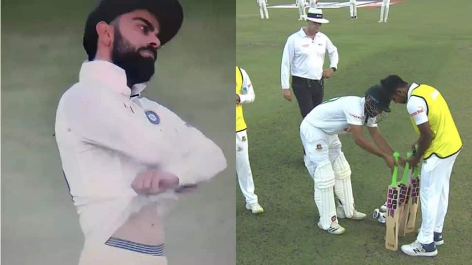 Watch: &#039;Kapda Nikal Do,&#039; Virat Kohli gets irritated as Bangladesh batters try to waste time, video goes viral - Check