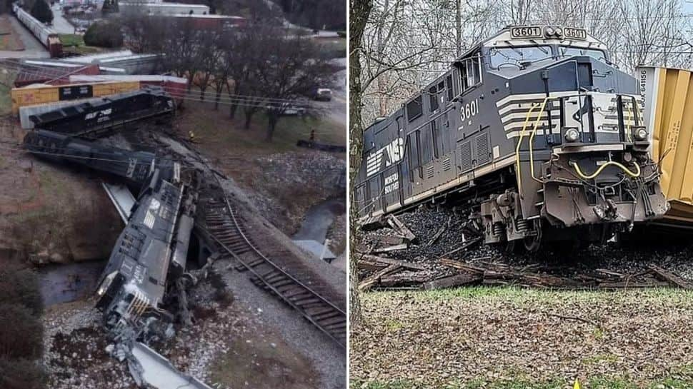 High-speed train crashes into truck carrying 60-foot long concrete beam, VIDEO shows catastrophic destruction