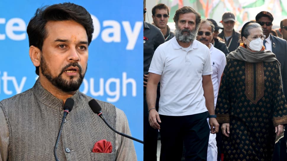 &#039;Bothered about only one family&#039;: Anurag Thakur slams Congress for flouting Covid-19 protocols during Rahul Gandhi&#039;s Bharat Jodo Yatra 