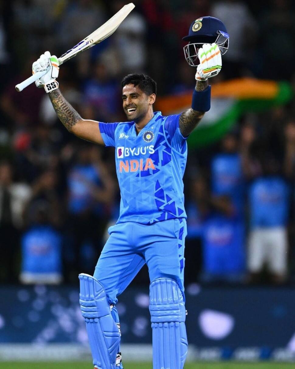 World No. 1 T20 batter Suryakumar Yadav hit two centuries in T20 internationals in 2022. SKY hit a brilliant 111 off 51 balls in the second T20I against New Zealand. (Source: Twitter)