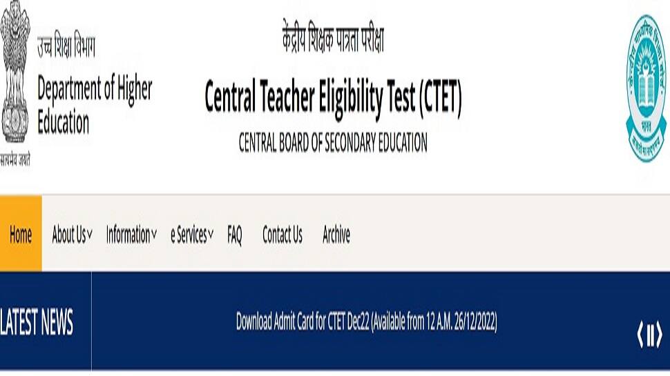 CBSE CTET 2022 Admit Card to be out TODAY at ctet.nic.in, check release time and more here - Vimarsana News