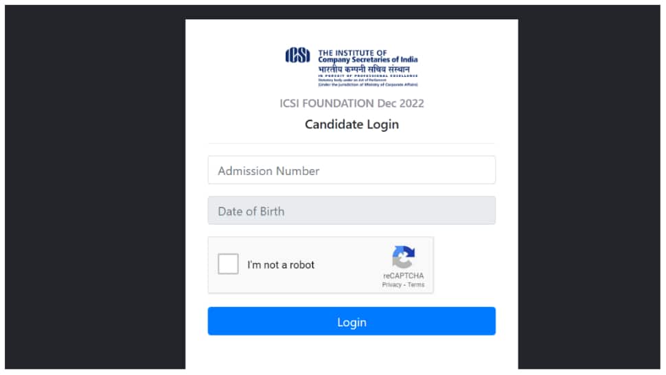 ICSI CS Foundation Admit Card 2022 for Executive and Professional Programme RELEASED at icsi.edu- Direct link here - Vimarsana News