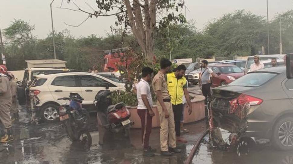 Delhi: 20 vehicles in multi-storey parking gutted after man sets fire on car to take revenge on owner