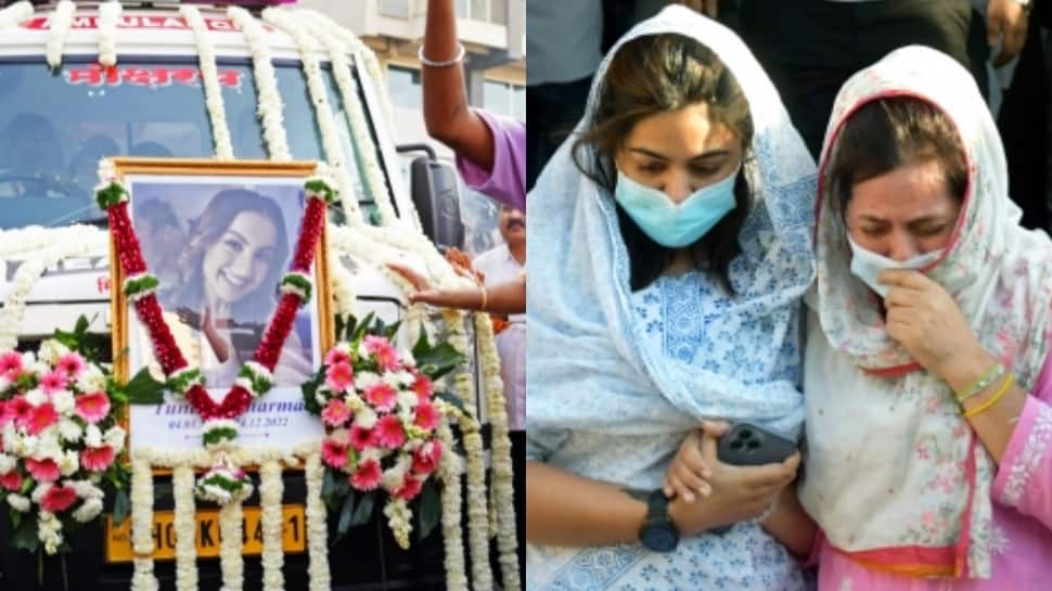 तुनिषा शर्मा का अंतिम संस्कार: अभिनेत्री के अंतिम संस्कार में शेजान की बहन फूट-फूट कर रोई