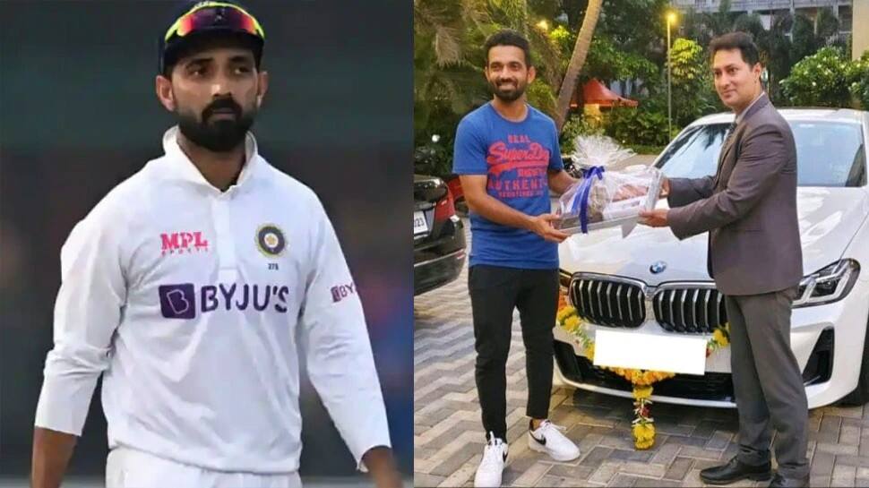 Team India batter Ajinkya Rahane bought a BMW 6 series car worth about Rs 69.9 lakh in 2022. Rahane was bought by Chennai Super Kings for Rs 50 lakh in IPL 2023 mini auction last week. (Source: Twitter)