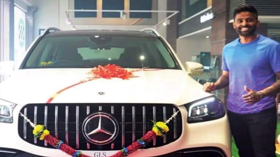 World No. 1 T20 batter Suryakumar Yadav bought a Mercedes GLS 20 worth about Rs 1.4 crore in 2022. (Source: Twitter)