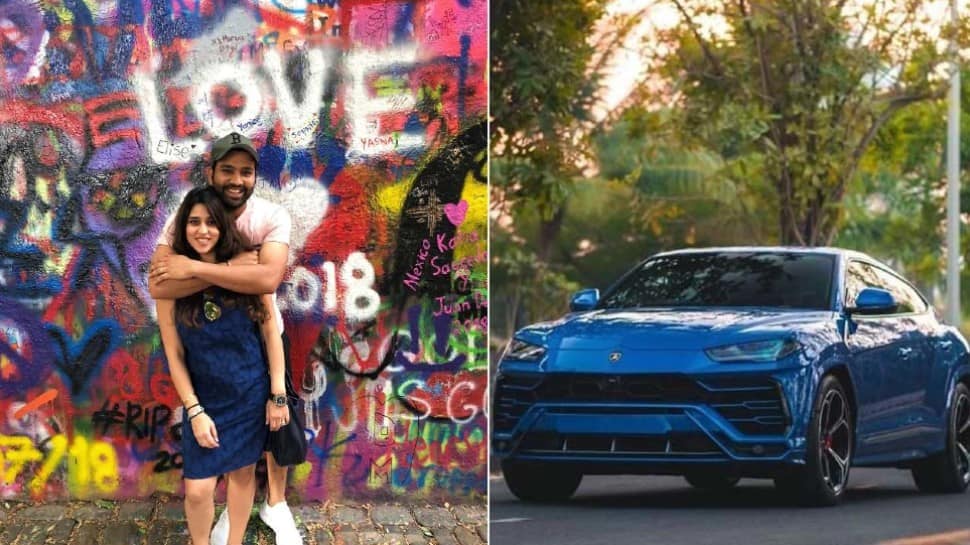 Team India captain Rohit Sharma bought a Lamborghini Urus worth Rs 3.15 crore in 2022. (Source: Twitter)