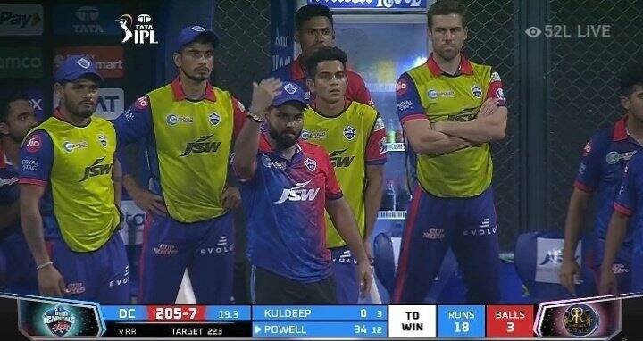 Delhi Capitals captain Rishabh Pant getting angry in IPL