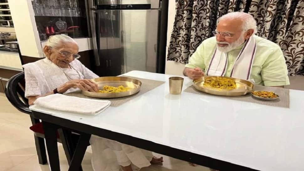 PM Modi moments spent with his mother