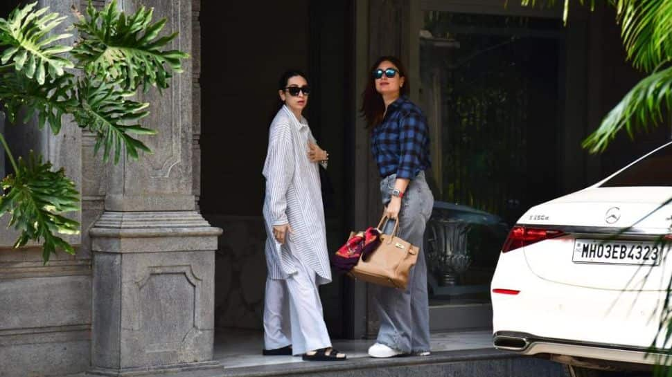 Karishma-Kareena visited their dad together at Mount Mary