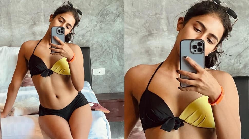 Kannada actress Samyukta Hegde STUNS in a two-piece bikini while enjoying her solo vacation- Watch