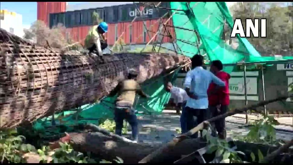 Under construction metro pillar collapses in Karnataka's Bengaluru, 2 dead