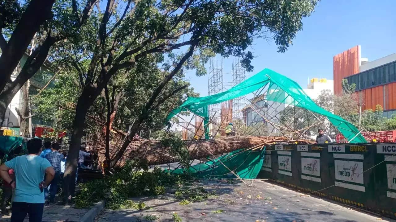 2 dead after metro under-construction pillar collapse in Bengaluru ...