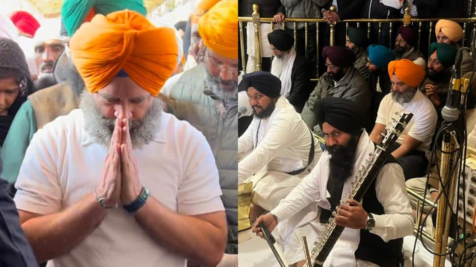 Watch - Rahul Gandhi offers prayers at Amritsar Golden Temple as Bharat Jodo Yatra enters Punjab