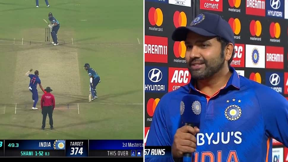 WATCH: Rohit Sharma reveals WHY he withdrew appeal after Mohammed Shami &#039;MANKADED&#039; Dasun Shanaka in IND vs SL 1st ODI