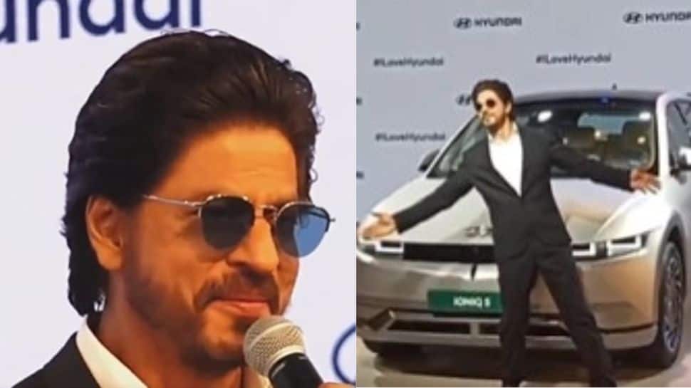 Shah Rukh Khan sings ‘Tujhe Dekha toh yeh jaana sanam’, recreates iconic DDLJ pose at Auto Expo 2023- Watch 