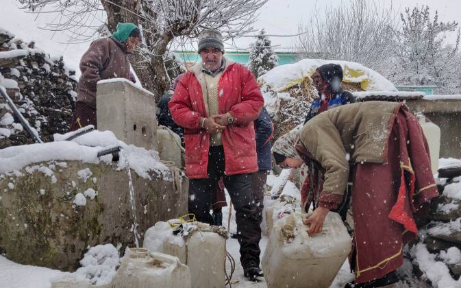 Snowfall in Lahaul-Spiti district