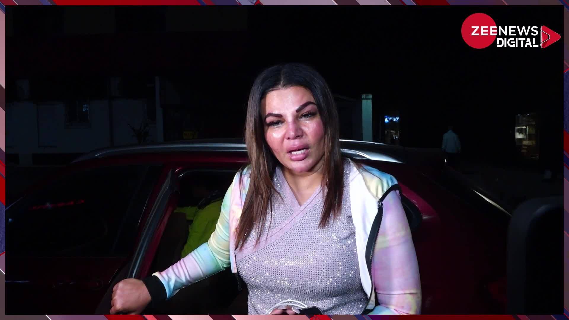 Rakhi Sawant Crying Badly For Husband Adil Khan After Marriage Says He