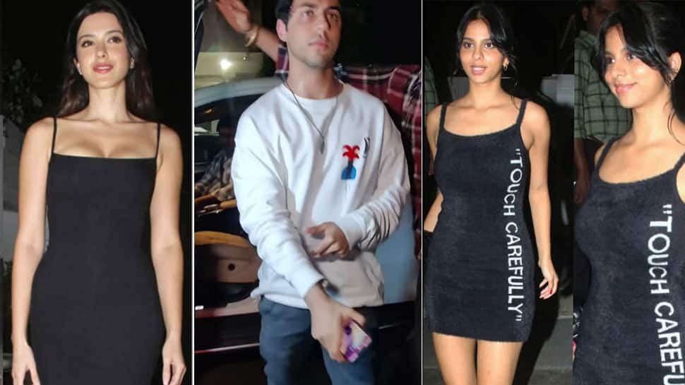 Aryan Khan, Khushi Kapoor, Ananya Panday party under one roof in glam avatar - Watch