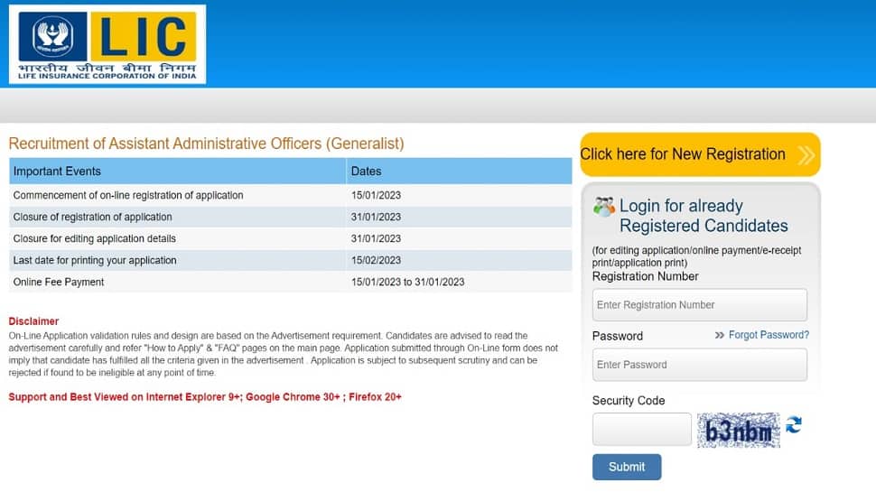 LIC AAO Recruitment 2023: Apply for 300 posts at licindia.in, check LIC AAO notification, salary, eligibility and DIRECT LINK here