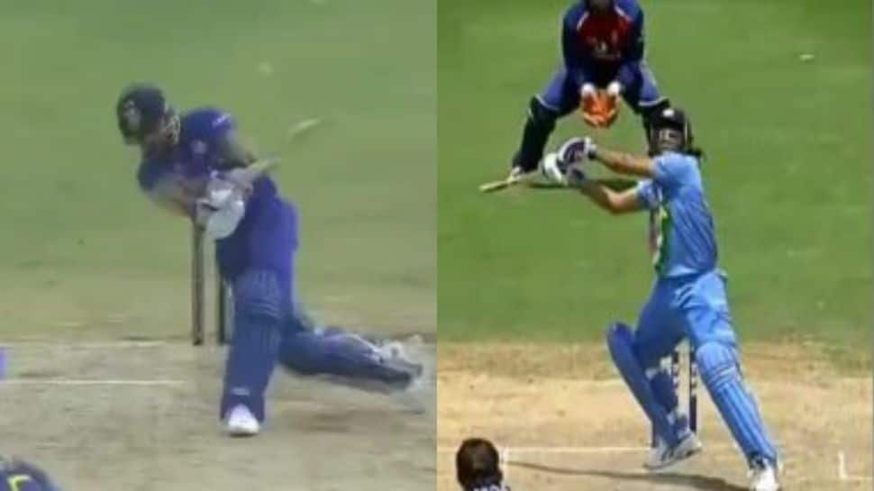 Watch: Virat Kohli does a MS Dhoni, plays a &#039;Helicopter Shot&#039; for a six vs Sri Lanka in 3rd ODI