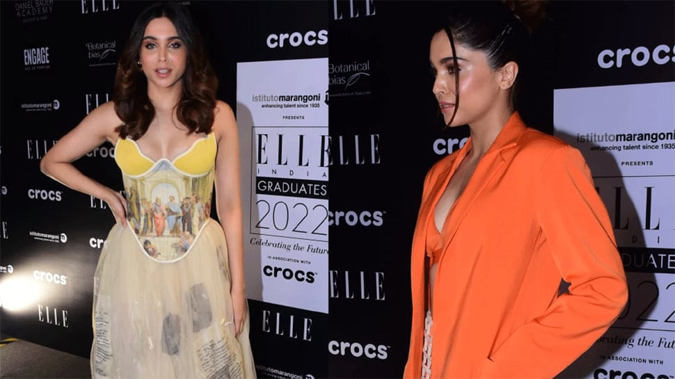 Sharvari Wagh steals the show in orange bikini set, cut-out skirt at fashion event, see videos