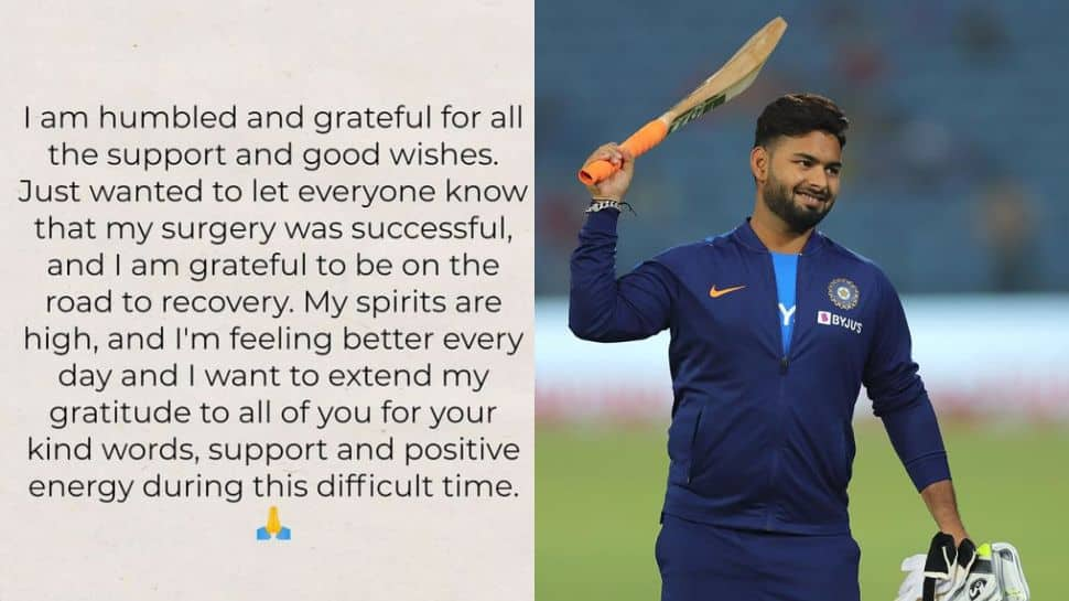 Rishabh Pant Injury Update: India wicketkeeper-batsman gives BIG update, posts THIS first time after car crash - Check 