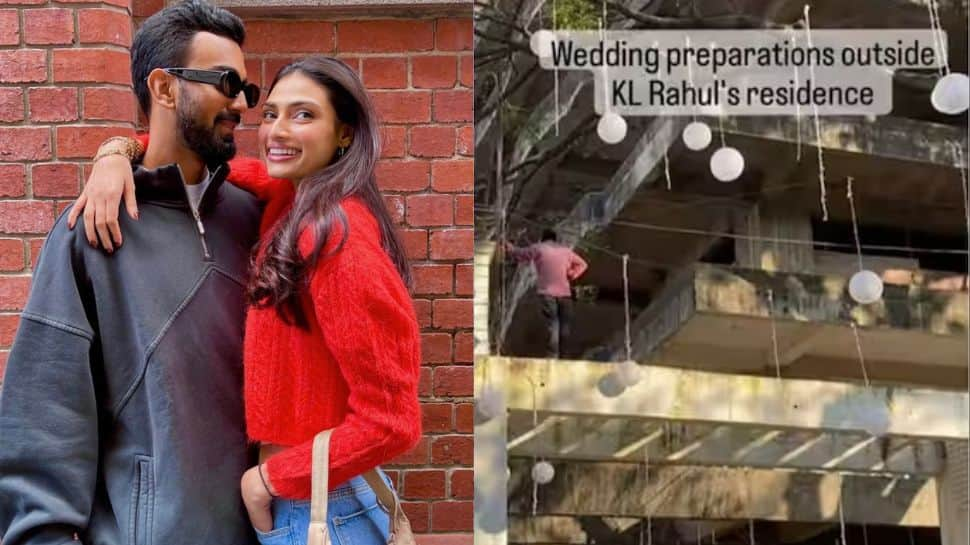 KL Rahul weds Athiya Shetty: Preparations in full swing at Team India batter’s residence, WATCH