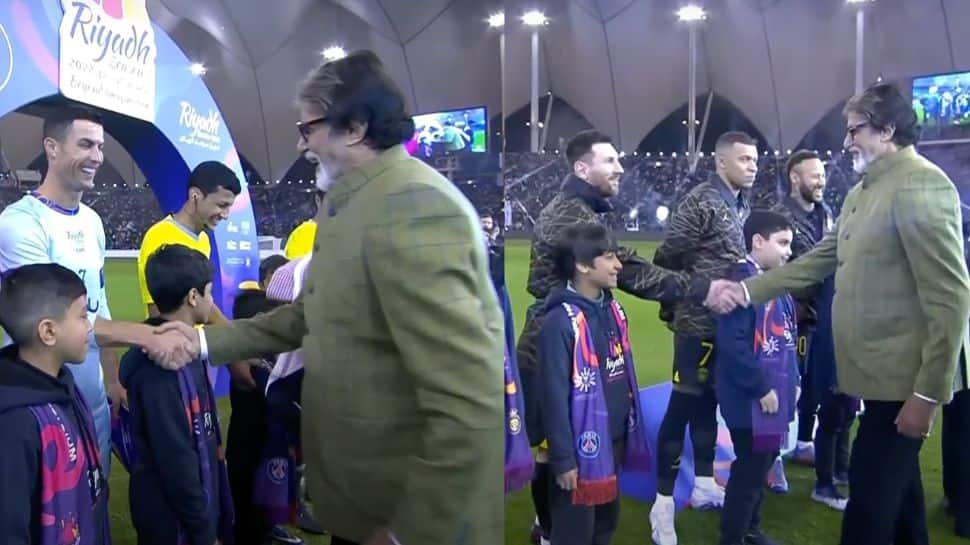 Cristiano Ronaldo scores twice to edge showdown with Lionel Messi as PICS with Amitabh Bachchan before game go viral, WATCH