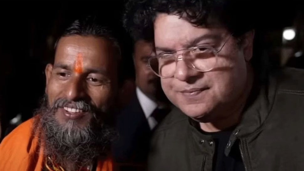 Viral video: Sajid Khan flees as priest asks him to chant Jai Shri Ram, netizens react