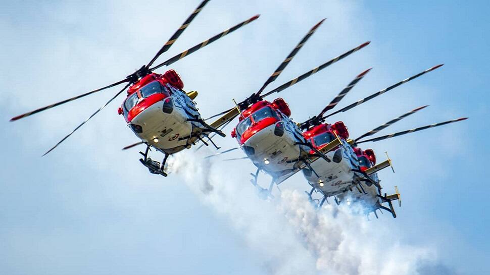 Republic Day Parade: IAF Sarang helicopter team&#039;s STUNNING flypast over Kartavya path - WATCH