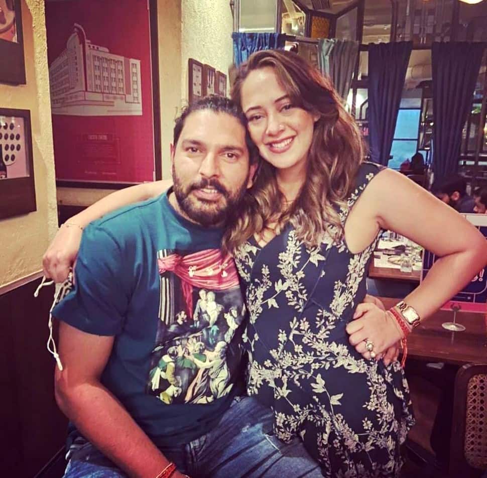 Former India batter Yuvraj Singh got married to Bollywood star Hazel Keech on November 30, 2016. The couple have one son Orion together. (Source: Twitter)