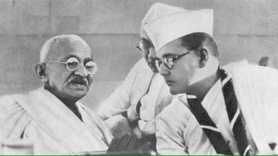 Netaji with Gandhiji