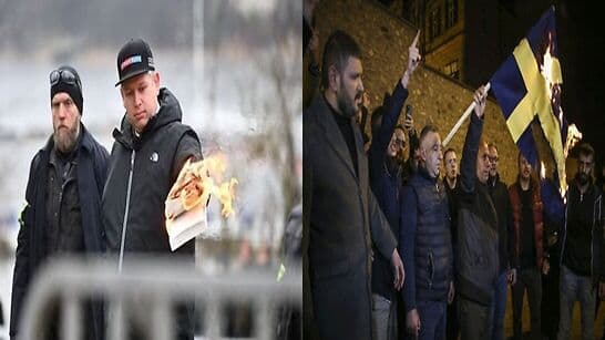 Turkish Muslims protest against Rasmus Paludan after Quran-burning in Sweden