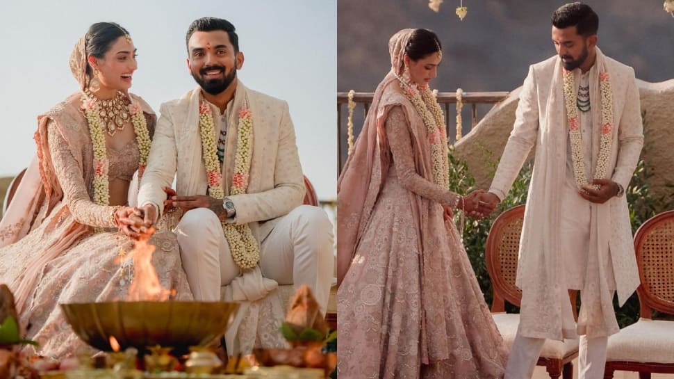 Athiya and KL Rahul wedding outfits