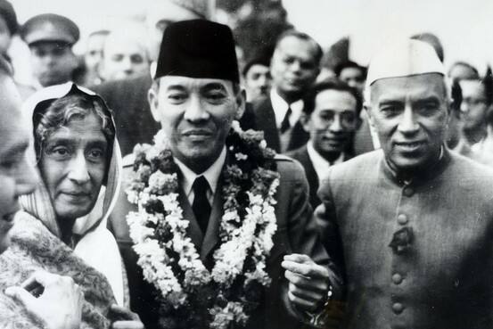 Indonesian President Sukarno, chief guest of first R-Day