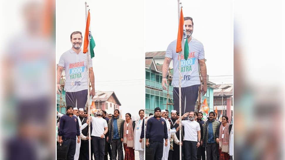 Bharat Jodo Yatra Concludes, Rahul Gandhi Hoists Tricolour at Srinagar&#039;s Lal Chowk