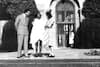 March 1947: Gandhiji with Lord & Lady Mountbatten