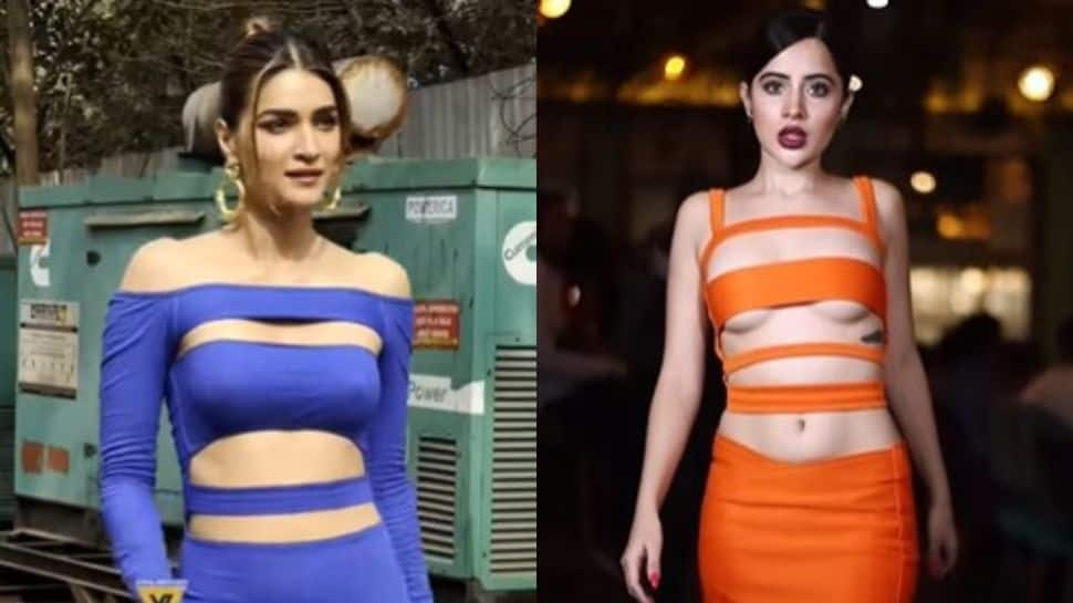 Kriti Sanon Gets Brutally Trolled for Wearing Blue Strappy Thigh-high Slit Dress, Netizens, say, ‘Why is she becoming Urfi Javed?’ 