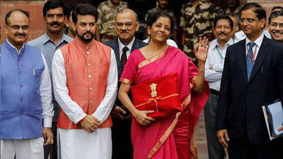 Union Budget 2023: FM Nirmala Sitharaman Wears Traditional Temple Border Red Saree on Budget Day